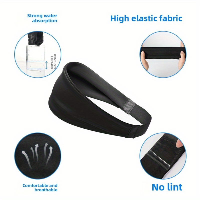 Zweetband voor mannen en vrouwen, sportieve hoofdband voor yoga, hardlopen, fitness en workouts, antislip, ademende hoofdband, zweetabsorberende haarband.