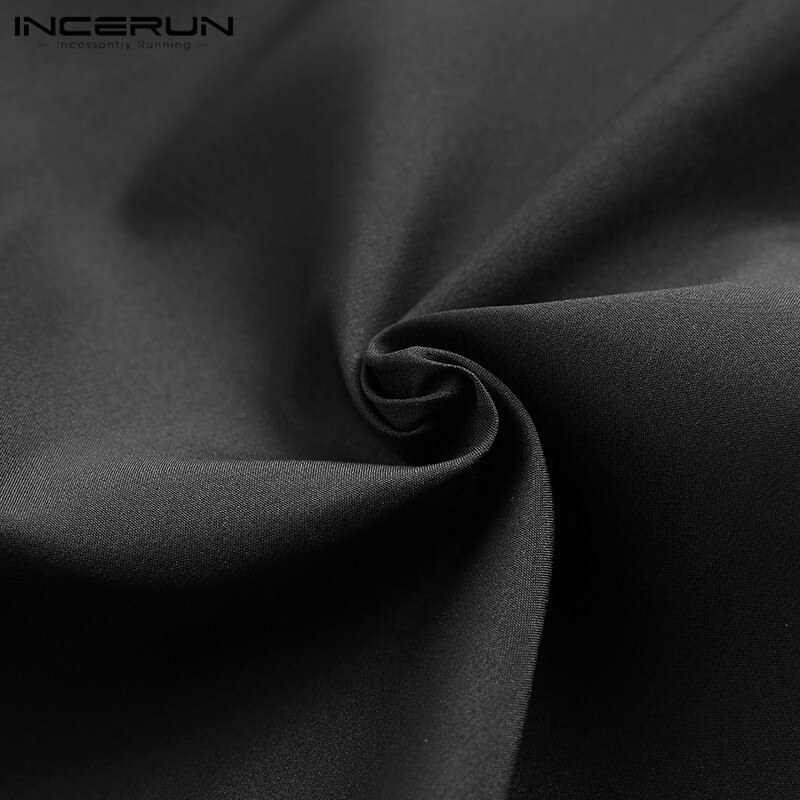 Incerun Mode Mannen Harembroek Elastische Taille Effen Kleur Joggers Losse Onregelmatige Rok Broek Streetwear Dans Broek Mannen