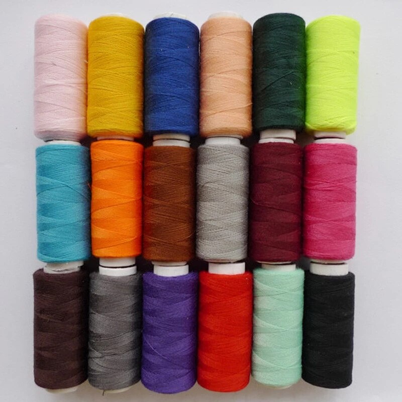 24 Pcs DIY Sewing Supplies Manual Line Set Embroidering Machine Accessories Home Sewing Tools Sewing Thread Polyester
