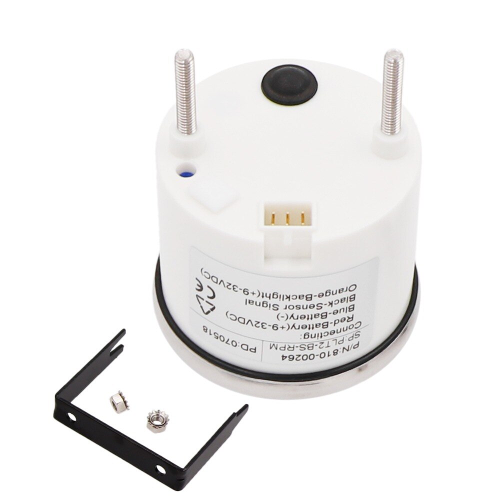 52mm Digital Tachometer 0~9990 RPM Marine Tachometer With Hourmeter Red Backlight Fit For Car Truck Boat Tacho Gauge Sensor