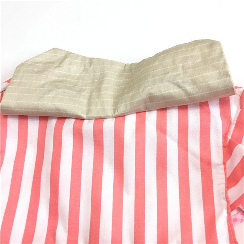 Baby-lätzchen Baby Mädchen Fütterung Kleidung Kindergarten Essen Kleidung Striped Mädchen Prinzessin Kleid