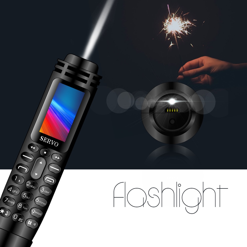 Tiny Screen Pen smallest mini Mobile phone Dual SIM Card Bluetooth Dialer Cellphone with Flashlight Recording Pen FM Radio