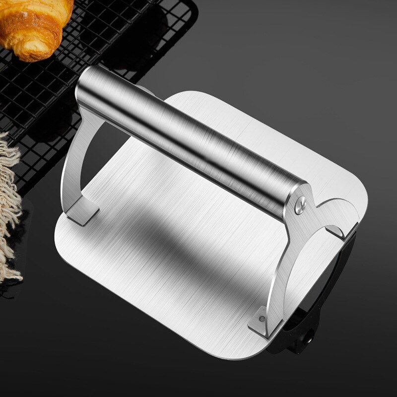 Burger Press,Stainless Steel Grill Press with Spat... – Grandado