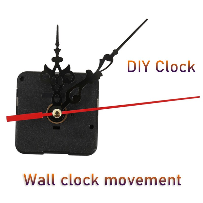 Diy Klokken Onderdelen Quartz Uurwerk Beweging Klok Mechanisme Stille Reparatie Onderdelen Zwarte Handen Vervangende Onderdelen Kit Set