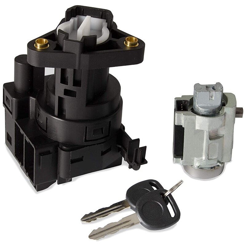Ignition Lock Cylinder and Switch Key 12458191 22599340 for Chevrolet Ignition Lock Cylinder with 2 Keys