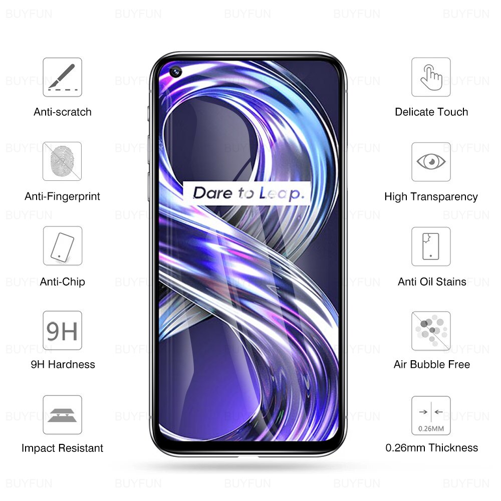 2 stück hd-displayschutzfolie aus gehärtetem glas für oppo realme 8i 8 5g 8 pro 9 pro 9 pro + 9 pro + plus schutzglas für rmx 3151 6.6 "
