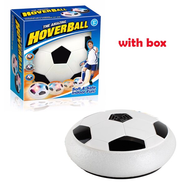 Factory verkoop LED Licht Knippert Zweven Air Power Voetbal Bal Voetbal Speelgoed Disc Zweefvliegen Game Speelgoed Kid Chidren: 18cm white