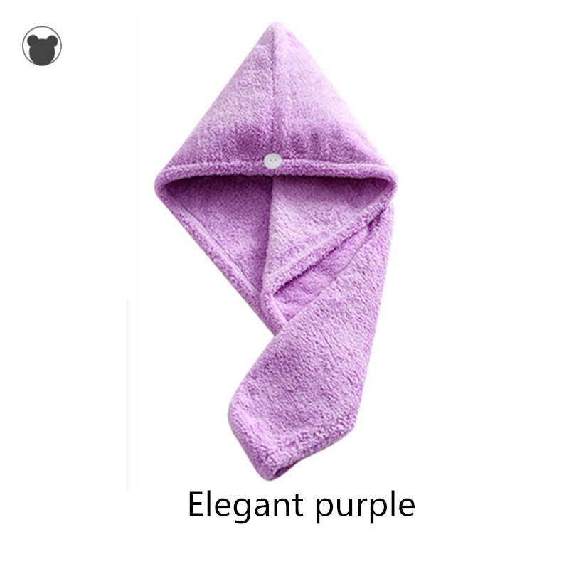 Toalla microfibra para cabello seco toallas de baño antiácaros toalla de baño para el cuidado del cabello de: Purple
