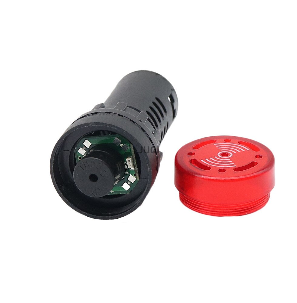 10PCS AD16-22SM Audible and visual alarm 12V 24V 110V 220V 22mm Flash Signal Light LED Active Buzzer Beep Indicator
