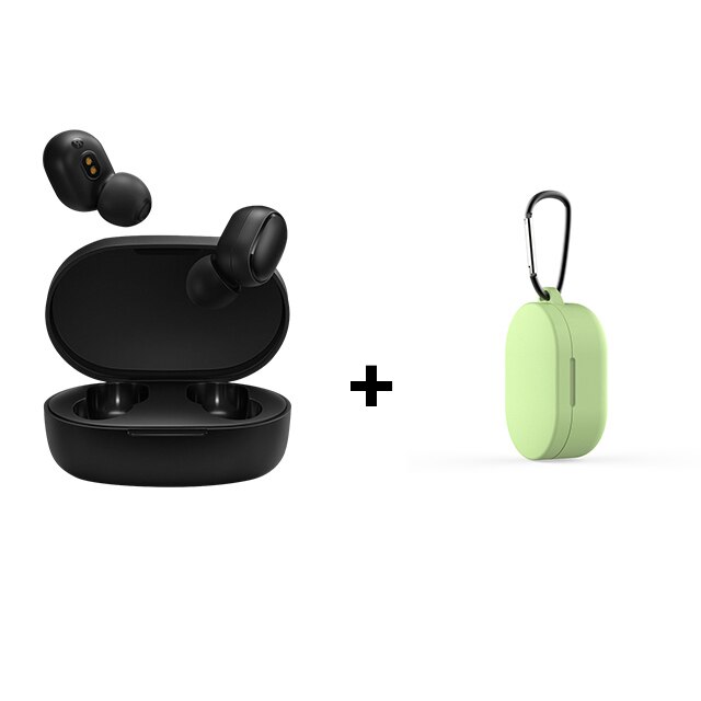 Xiaomi Redmi Airdots earphone original TWS wireless earbuds xiaomi redmi airdots bluetooth 5.0 earphones airdots: with green case