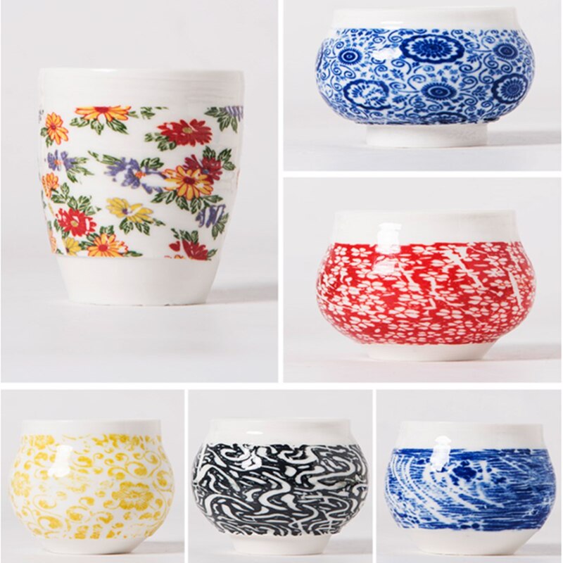 Papel de flores de colores para decoración de cerámica, papel de transferencia de alta temperatura para cerámica polimérica, DIY, 1 ud.