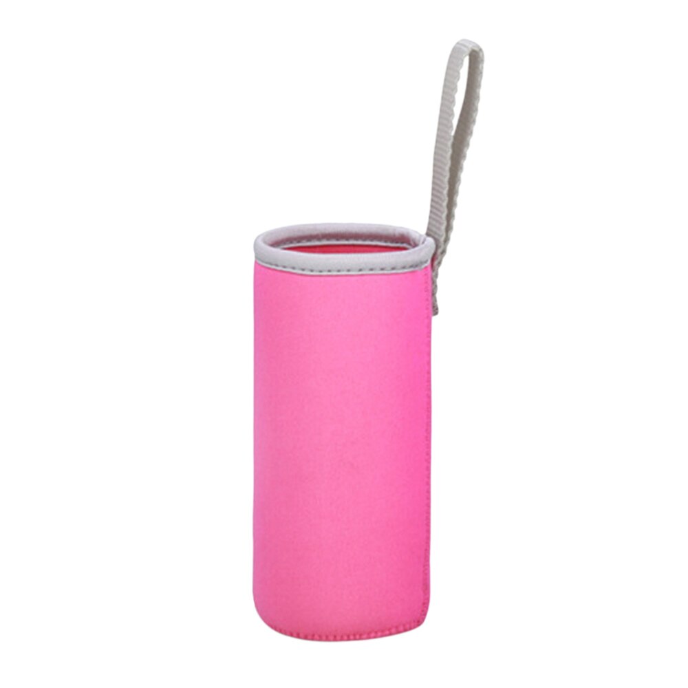 550ML Water Bottle Carrier Bag Pouch Cover Insulated Water Bottle Holder Cup Sets Great for Stainless Steel Glass or Siz: Rosy