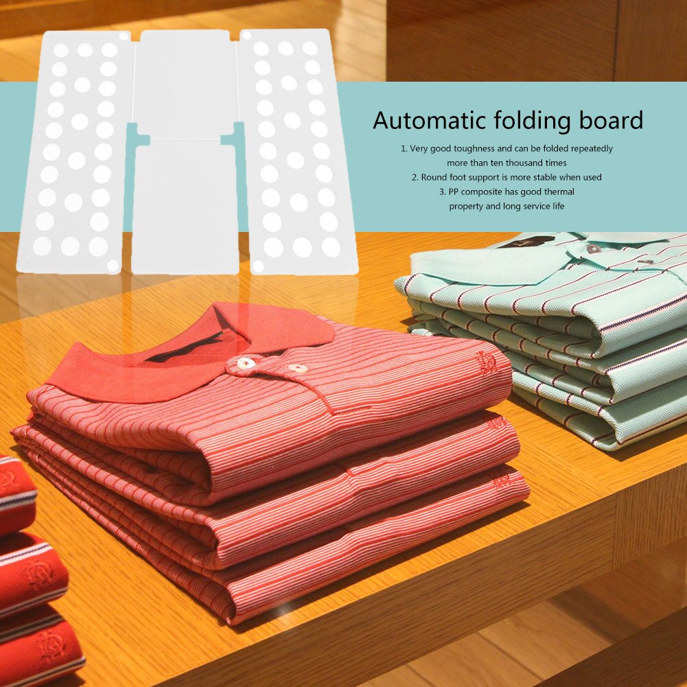 Clothes Folding Board T-Shirt Folder Laundry Storage Lightweight Rack Garment for Household Convenient Tools