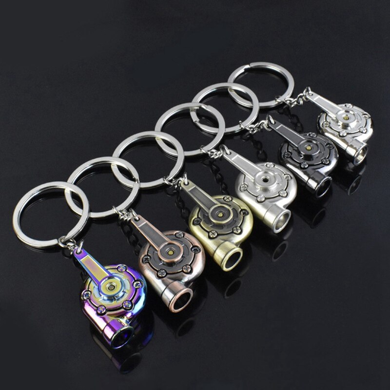 Verkligt visselpipa ljud turbo nyckelring ärm lager spinning auto del modell turbin turboladdare nyckelring ring nyckelring nyckelring