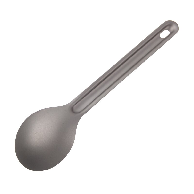 Todois talheres de titânio 165mm, talheres de titânio ultraleve portátil, colher de titânio puro para acampamento, utensílios de praia, 11g: Default Title