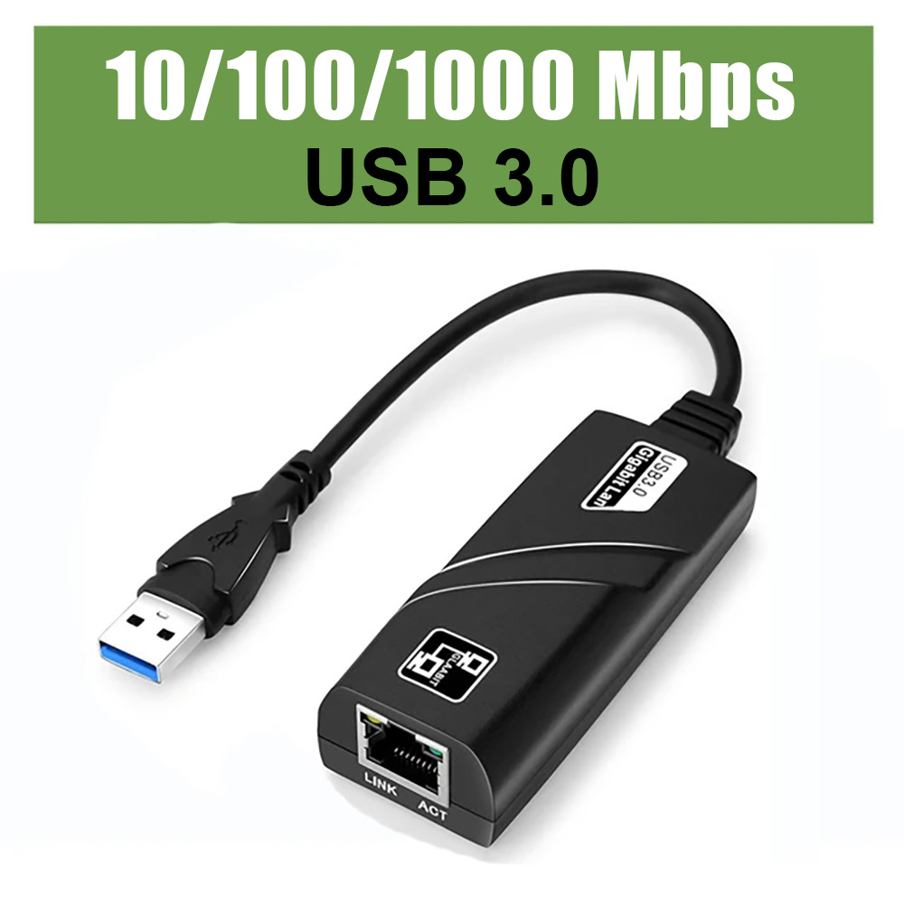 Adattatore Ethernet Lan da USB 3.0 a Rj45 da 1000 Mbps RTL8153 Scheda di rete 10/100/1000 Mbps per laptop MacBook Win10/11