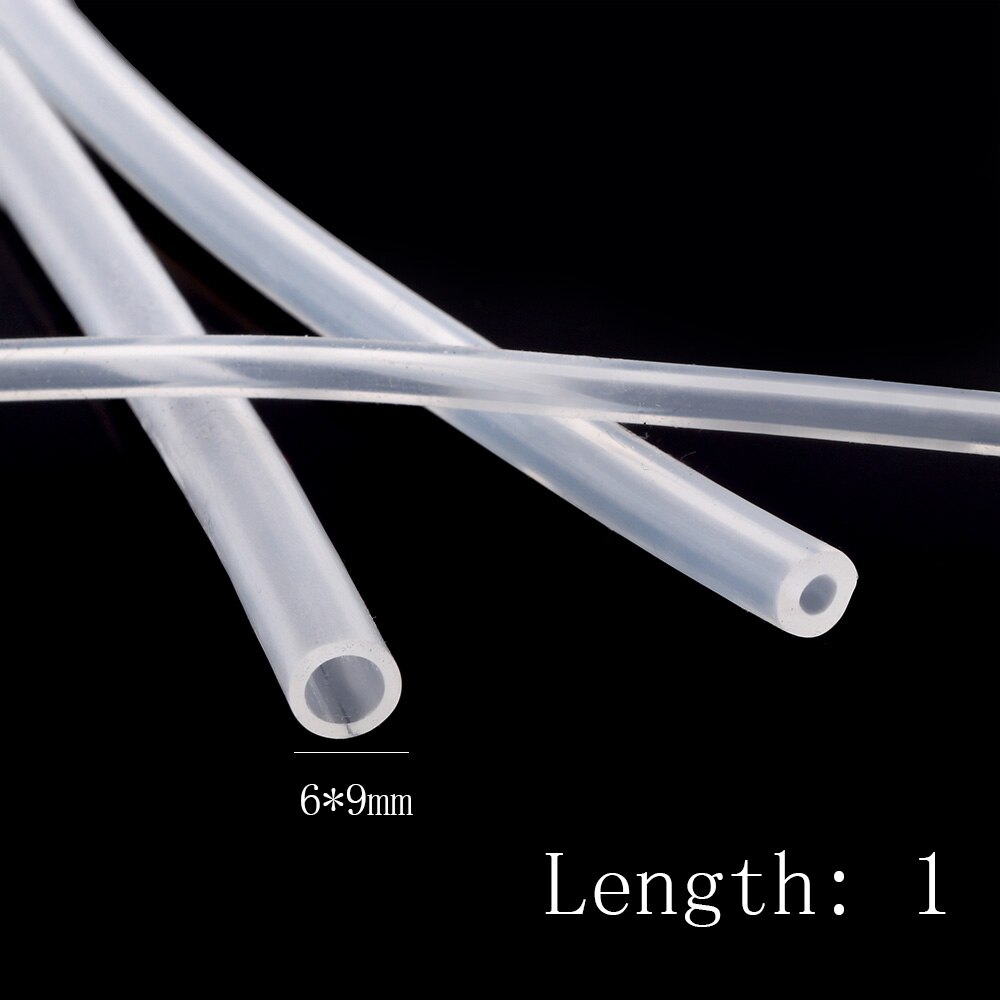 flexibel 1 Meter transparent Silikon Gummi Schlauch Bahre Milch Rohr Sanitär Schläuche 2 3 4 5 6 7 8 10 mm Heraus Durchmesser flexibel Rohr: 6x9mm