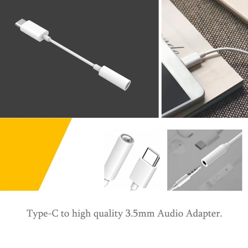 CK10 HIFI DAC wzmacniacz słuchawkowy rodzaj-c robić 3.5mm o adapter cześć-res Super słuchawki konwerter bezstratny (biały)