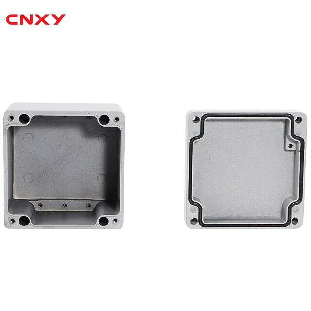 Weatherproof Aluminum PCB Enclosure Aluminum Electronic Enclosures 100*100*80mm junction box