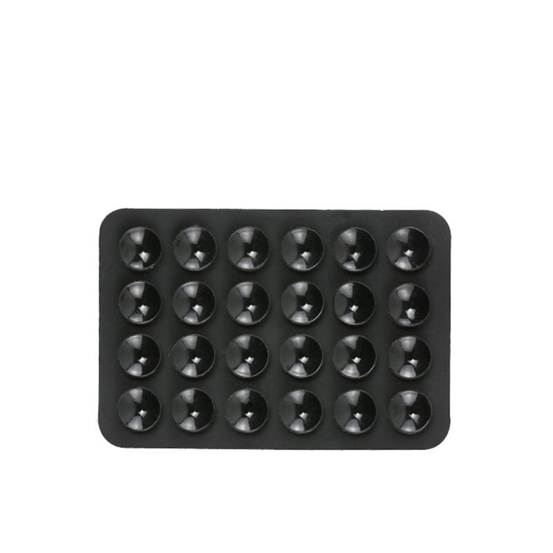 Suporte multiuso universal para celular 6 peças, tapete com ventosa de sucção única face antiderrapante com adesivo forte (preto)