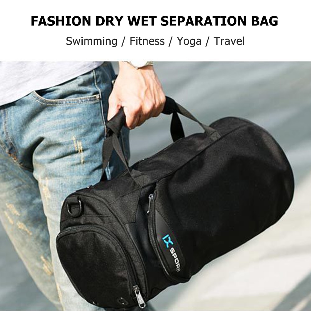 Multifunction Men Gym Sports Bag Waterproof Nylon Travel Bags Training Handbags Outdoor Sport Gym Dry Wet Totes