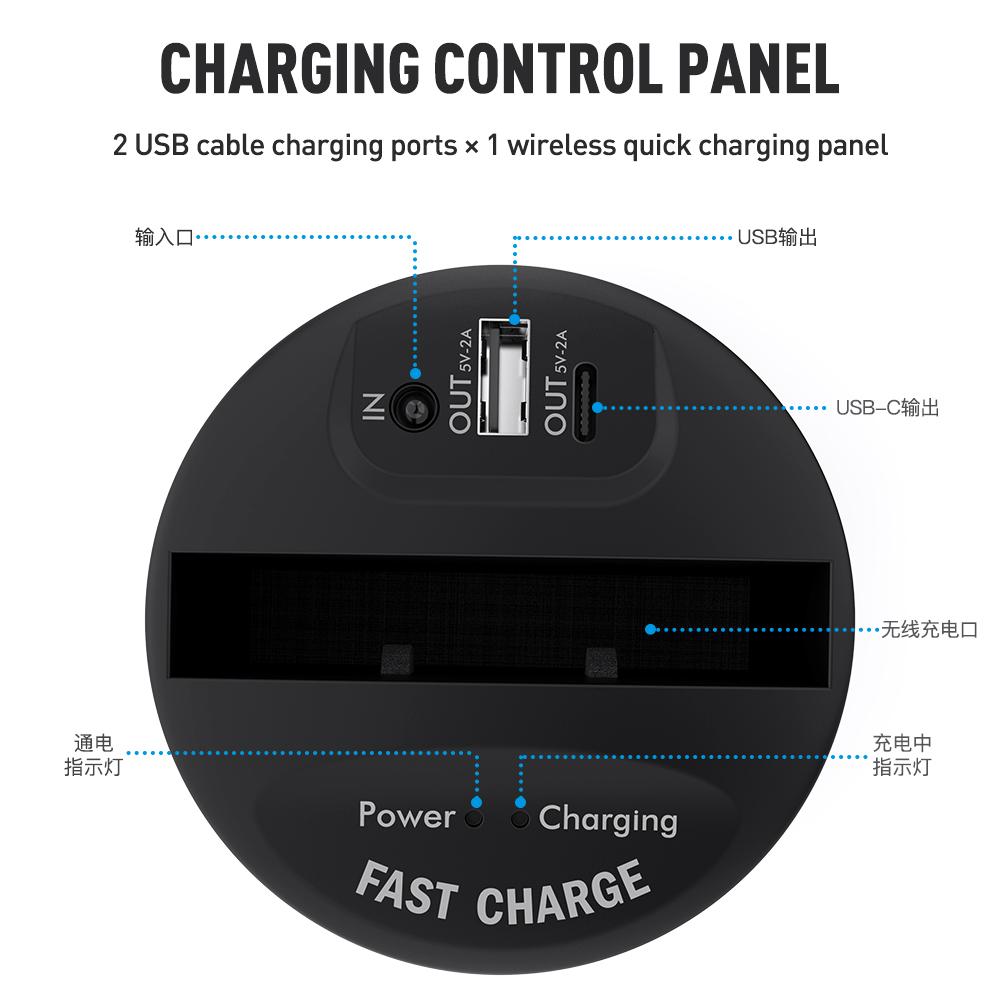 KEYSION 10W Fast Qi Wireless Charger for iPhone 11 Pro XS Max XR Car Cup Holder Charging Stand for Samsung S10 S9 S8 S7 Note 10