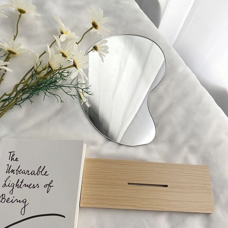 Creatieve Muursticker Spiegel Acryl Self Stok Make Up Dressing Spiegels Slaapkamer Glazen Tegel Oppervlak Zelfklevende Spiegel Decor