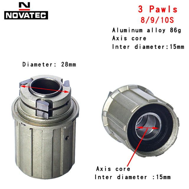 Novatec kassetthus xd xdr aluminiumslegering  al7075 4 pal 11 12 -trinns frinav for  d792sb d792sb d772sb d412sb baknav: Aluminium 10s 15mm