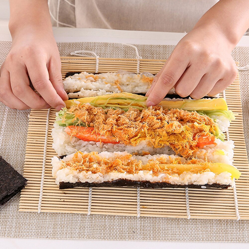 1 Set Sushi Maker Kit Bamboo Sushi Kit Sushi Making Tools for Home DIY Sushi