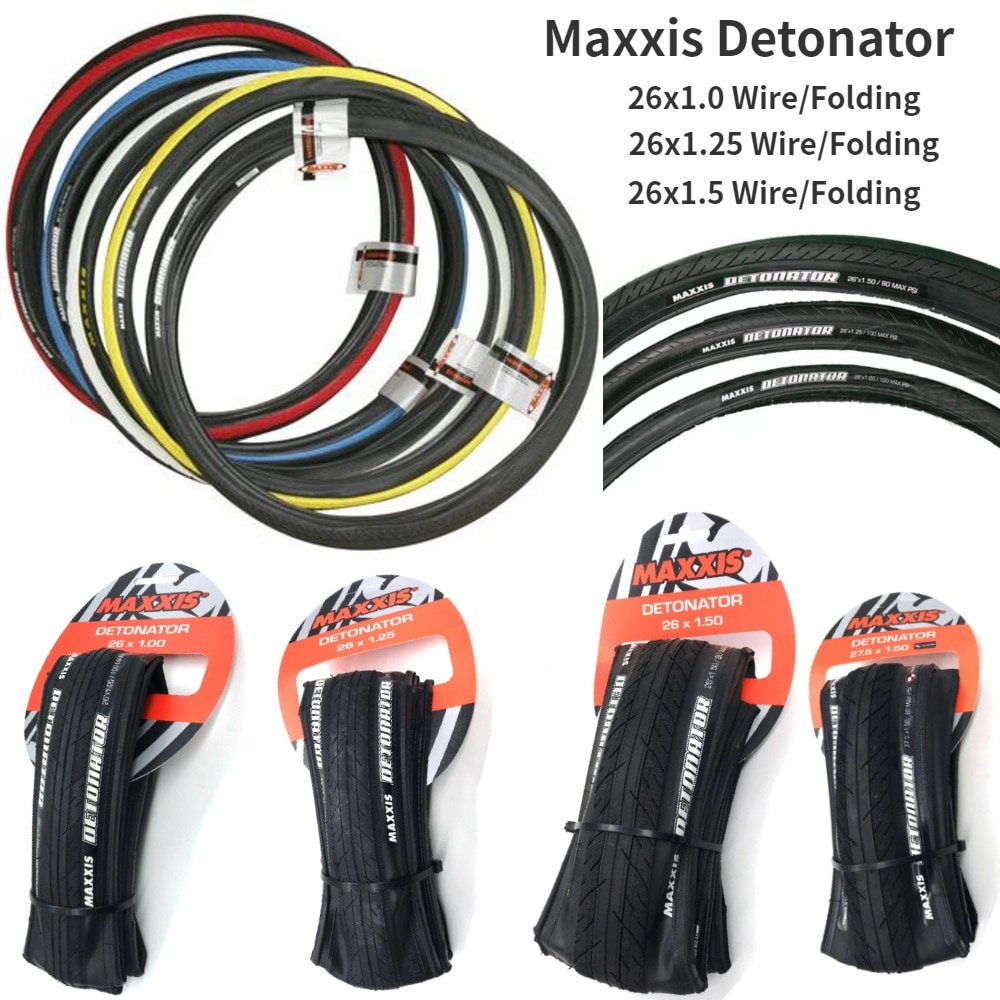 Maxxis Detonator MTB Slick Tire Mountain Bicycle Tire 26x1.0/1.25/1.5 27.5x1.5 bike tire M203