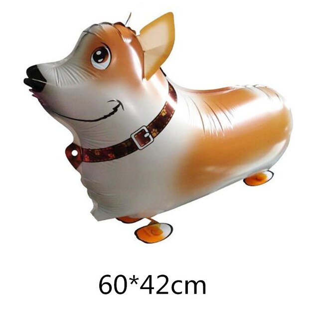 Ballon en aluminium en forme de chien, 1 pièce, jouet pour enfants, dessin animé, chat, carlin, chien, caniche, ballons à Air, décor de fête d&#39;anniversaire: 07