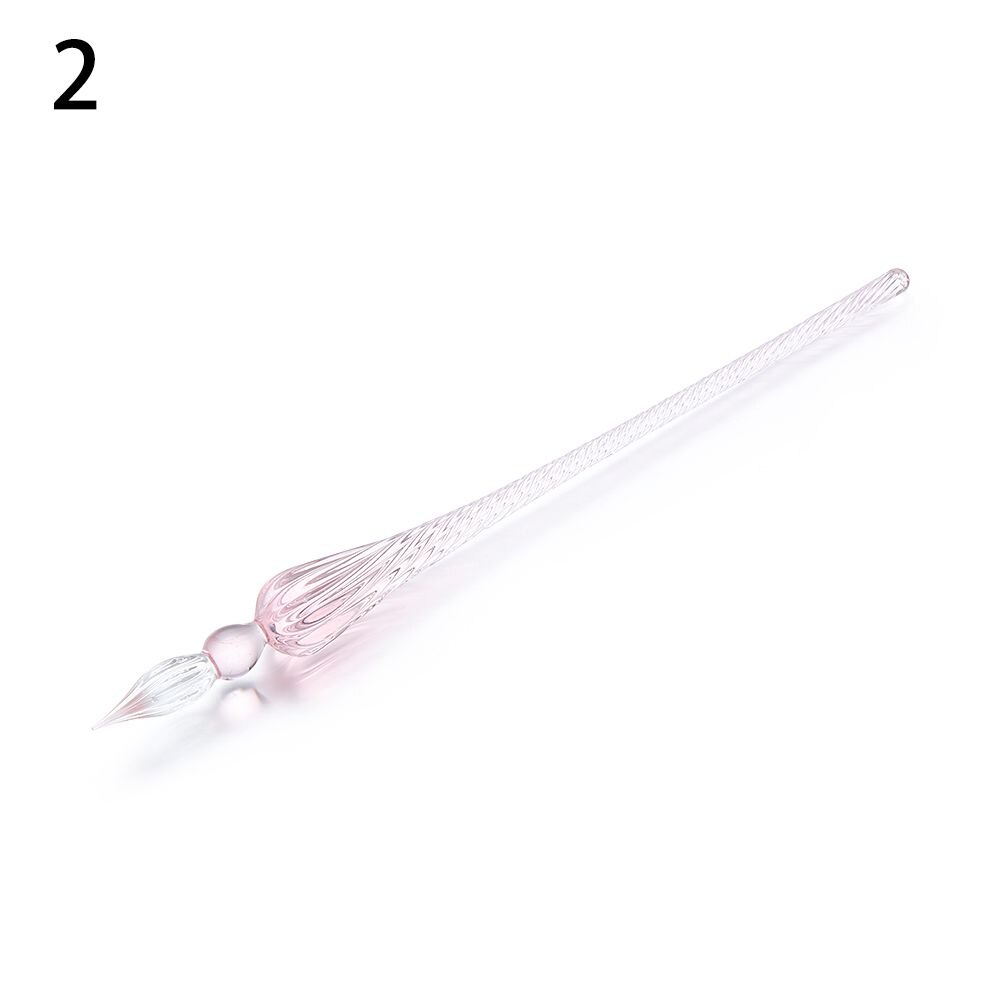 1PC Vintage Glass Dip Dipping Pen Art Painting Supplies Filling Ink Signature Calligraphy Fountain Pen: 2