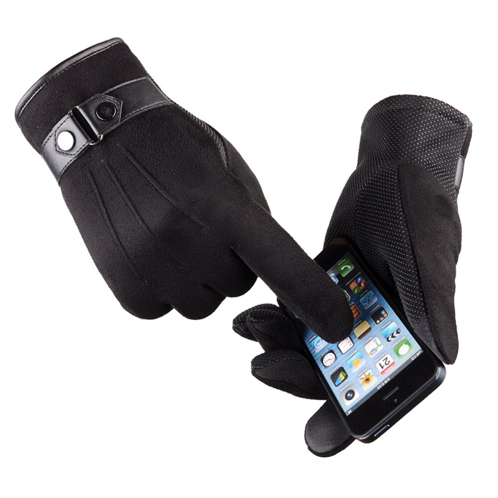MELLIEX Winterhandschoenen voor dames, elegante suède handschoenen