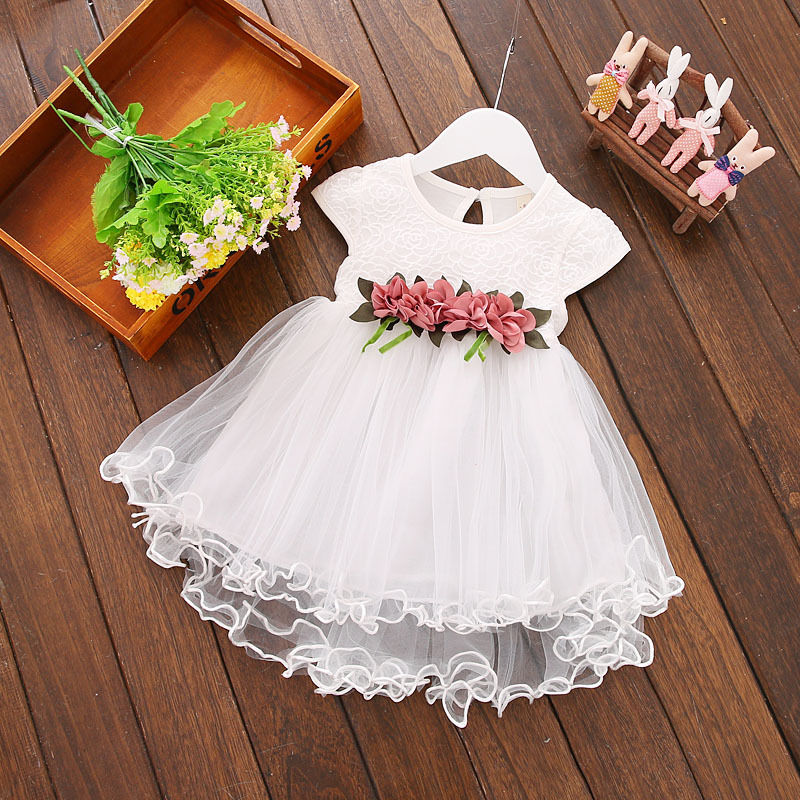 Peuter Baby Kid Baby Meisje Zomer Bloemen Jurk Prinses Partij Jurken