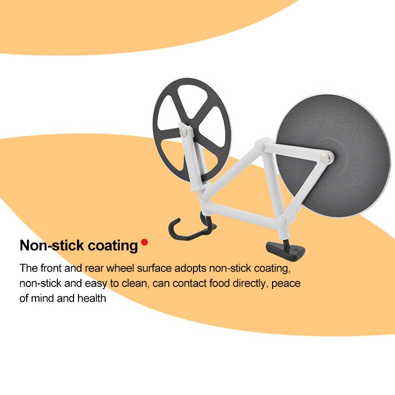 Bicycle Pizza Cutter Wheel Stainless Steel Plastic Bike Roller Pizza Chopper Slicer Kitchen Gadget Pizza Cutter Knives