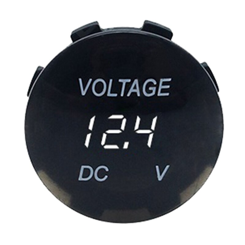 Bil voltmeter amperemeter digitalt panel tester led display apparater til bil auto motorcykel tilbehør  dc12v vandtætte: 05