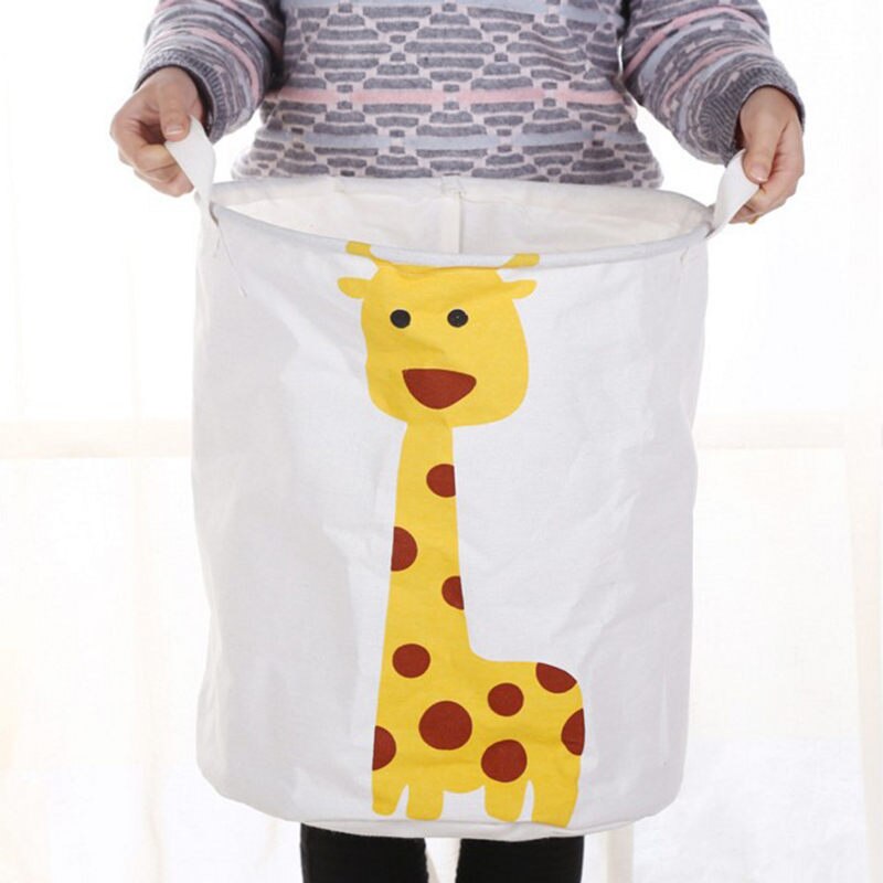 Panier à linge pliable en forme d'animaux, grand panier à linge pliable de dessin animé pique-nique pour enfants, rangement de jouets, lavage de vêtements sales, panier d'articles divers pour la maison: Laundry Basket E