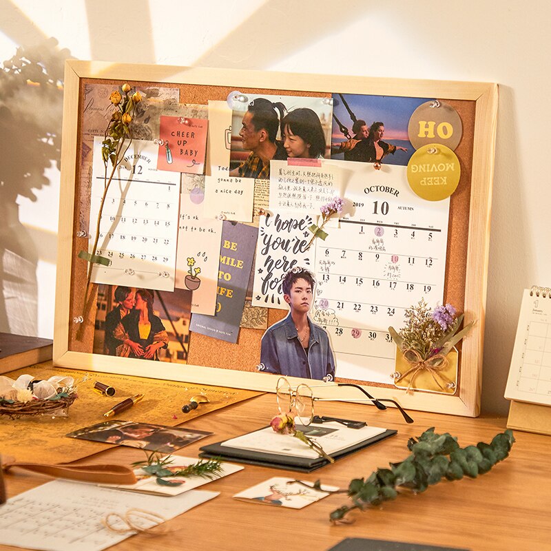 Cork Board Message Board Photo Background Board Free Sticker Hanging Wall Board Home Desktop Home Decoration Bulletin Board