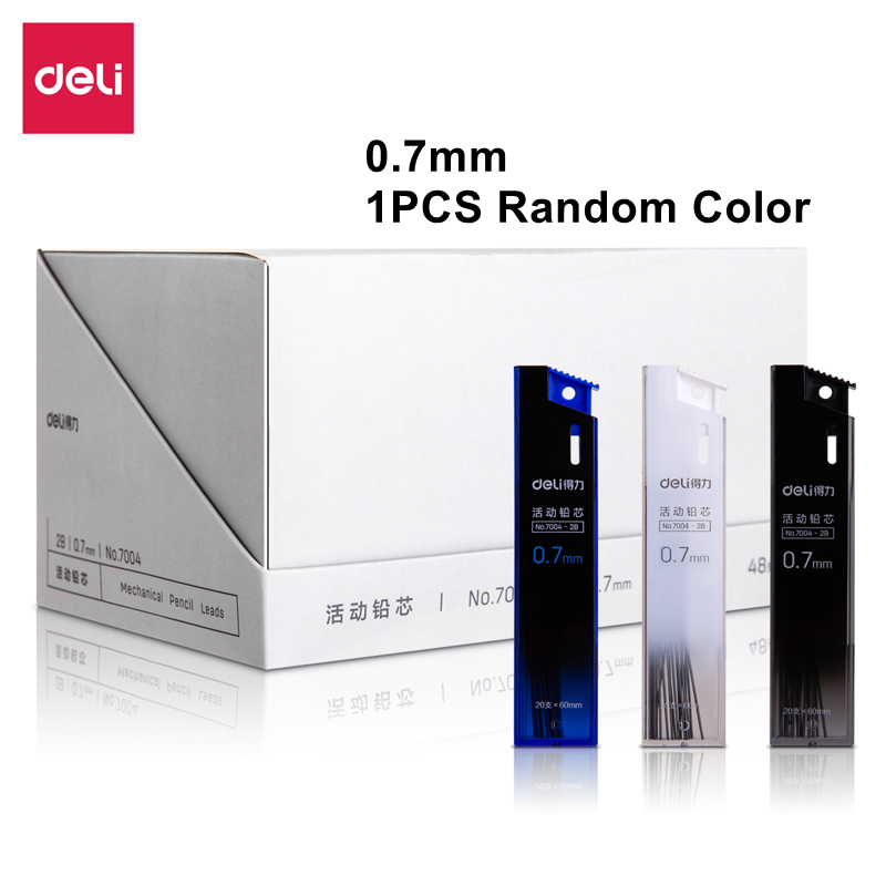 Deli Metal Mechanical Pencil 0.5mm / 0.7mm with Lead Retractable Black Lead Pencils Stationery: 1PCS 0.7mm Refill