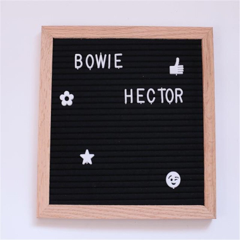 10x10 Inches Double Sided Felt Letter Board Changeable Message Black Sign Message Home Office Decor Board: Default Title