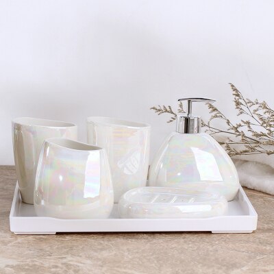 Bathroom Kit Japanese Style White Ceramic Bathroom... – Vicedeal