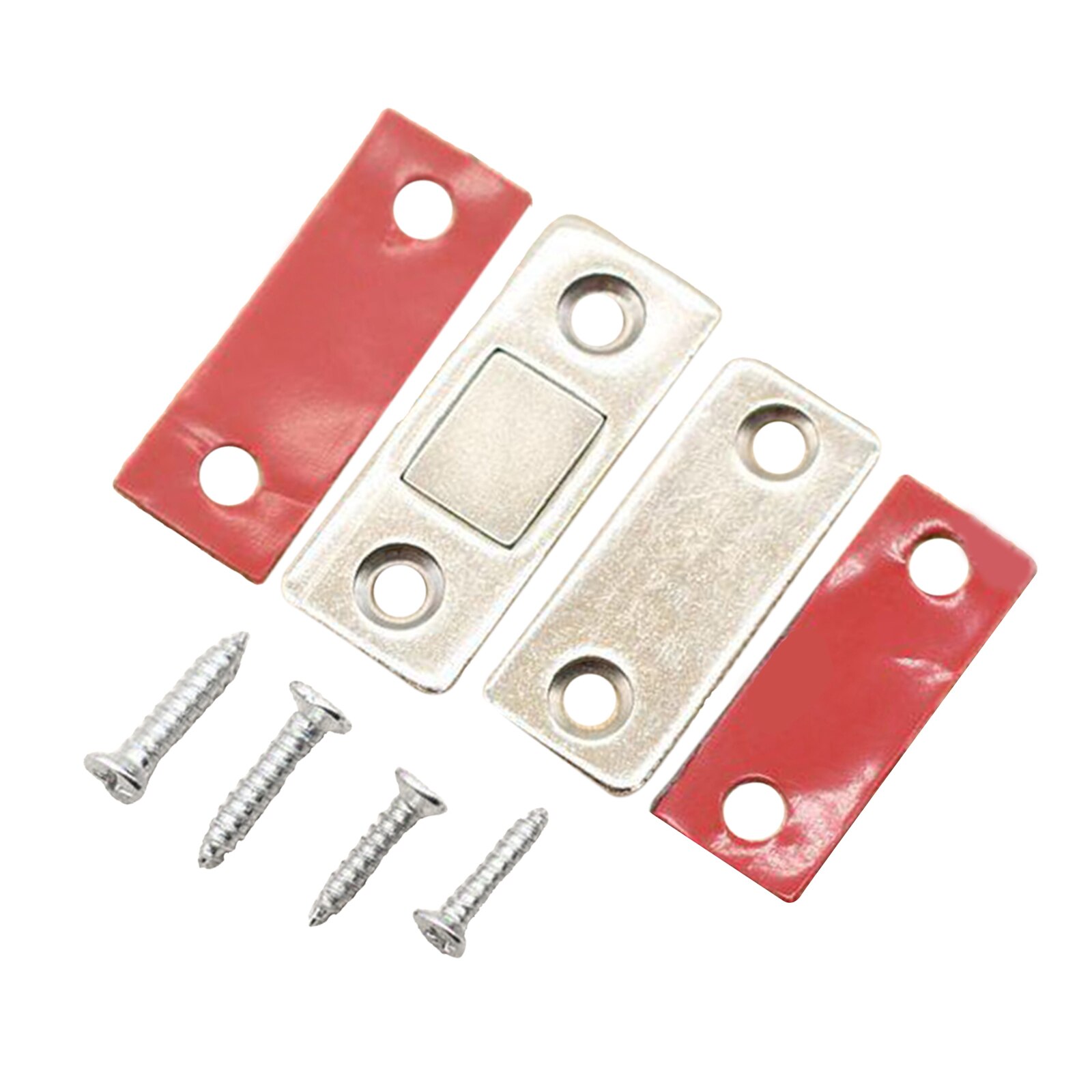 Set of 2 Household Cabinet Door Catch Latch Kitchen Closet Door Closing Magnetic Door Catch Closer Latch Easy to Install