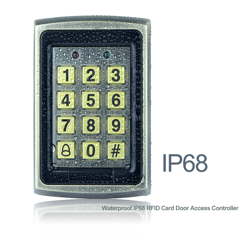 Waterproof IP68 Metal Rfid Access Control Keypad Support ID Card Reader Electric Digital Password Door Lock