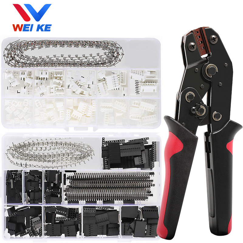 460/1550pcs JST SM Micro DuPont Wire Connector XH2.54 1/2/3/4/5/6P Kit Male/Female Housing Adapter Pin Header Crimp Terminal
