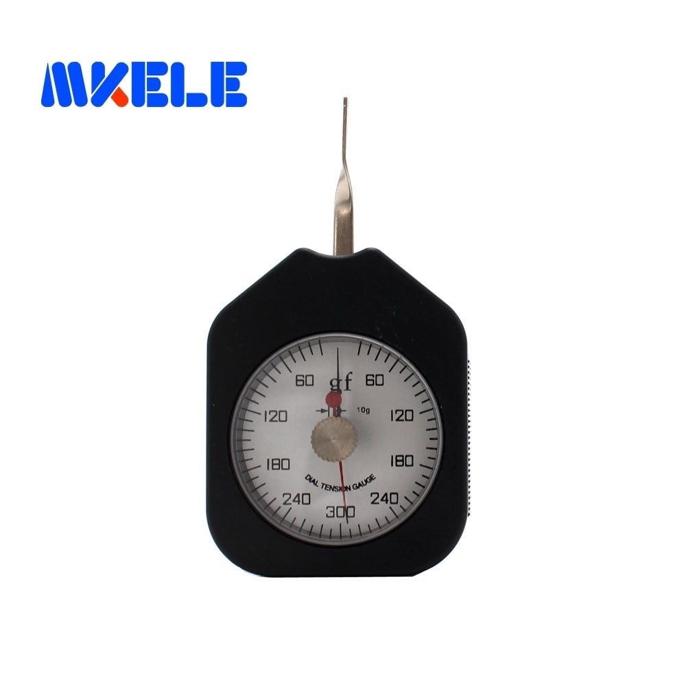 SEG-300-2 300g Tensiometer Analog Dial Gauge Double Pointer Force Tools Tension Meter