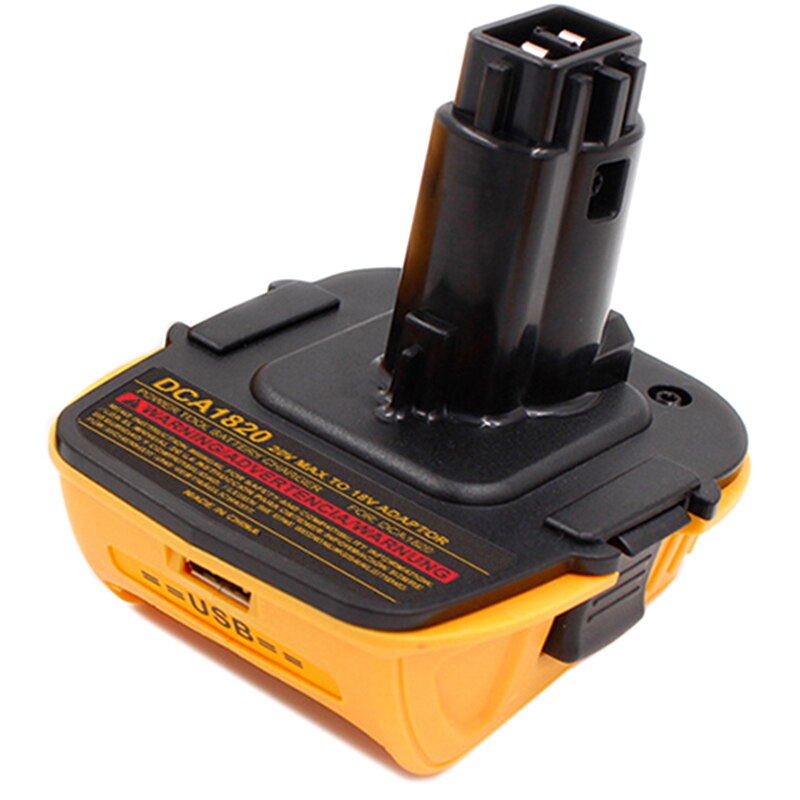 til dca 1820 18v usb-adapter arbeid med dewalt max xr dcb 200 dcb 201 dcb 203 dcb 203bt dcb 204 dcb 205 dcb 206 kompakte batterier