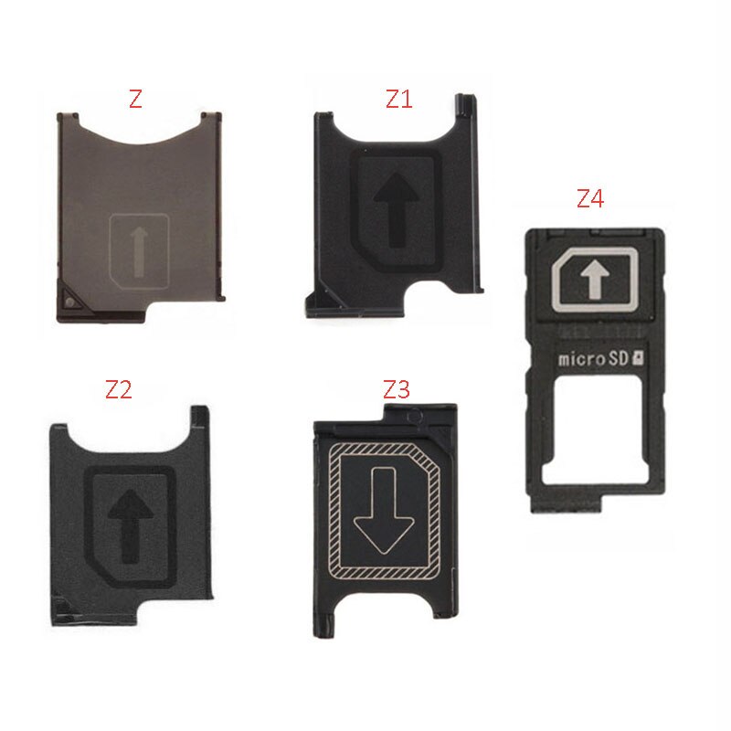 1PC Micro Sim Card Tray Holder Slot For Sony Xperia Z Z1 Z2 Z3 Z3 Mini Z4 Z5 Z5 Premium Z5 Compact Sim Card Holder Part