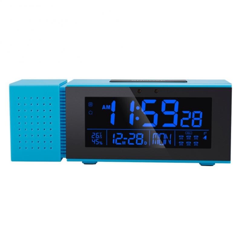 Digital Alarm Clock TS-P30 IR Sensor Movable Night Light With FM Radio Temperature Humidity Display: 04