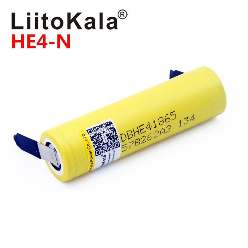 Liitokala 100% Originele 18650 He4 3.6V Batterij 2500 Mah 20A 35A Hoge Afvoer HE4 18650 Batterij Power Tools + diy Nikkel