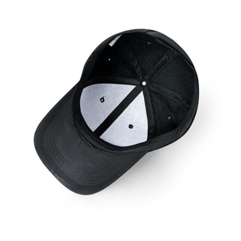 Casquette de Baseball unisexe de couleur unie noire et blanche, ombrage réglable, eves incurvées, chapeau en langue de canard pour femmes, tendance pour hommes et femmes